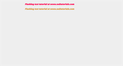 Desktop Screenshot of jquery-flashing-text.ssdtutorials.com